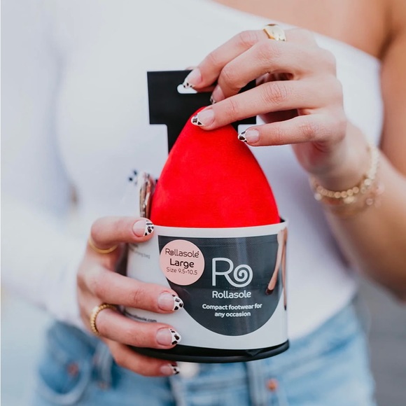 Rollasole Foldable Red Flats - Picture 4 of 9